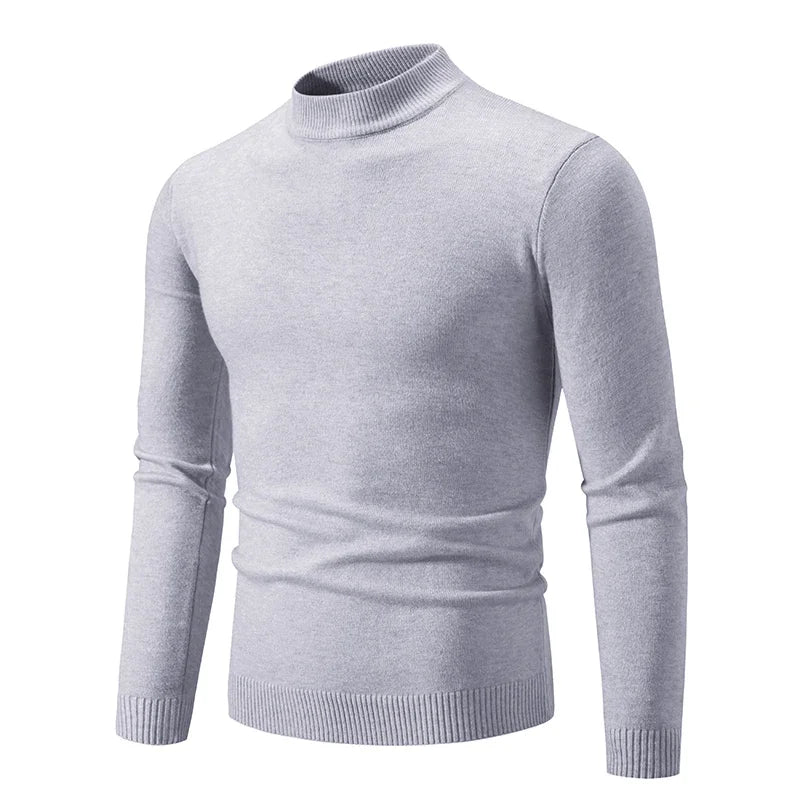 Pull col montant homme