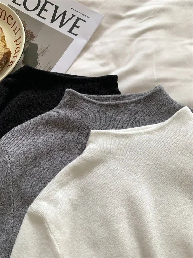 Pull col rond femme