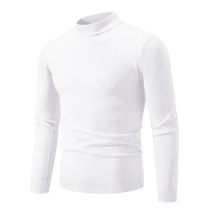 Pull col montant homme