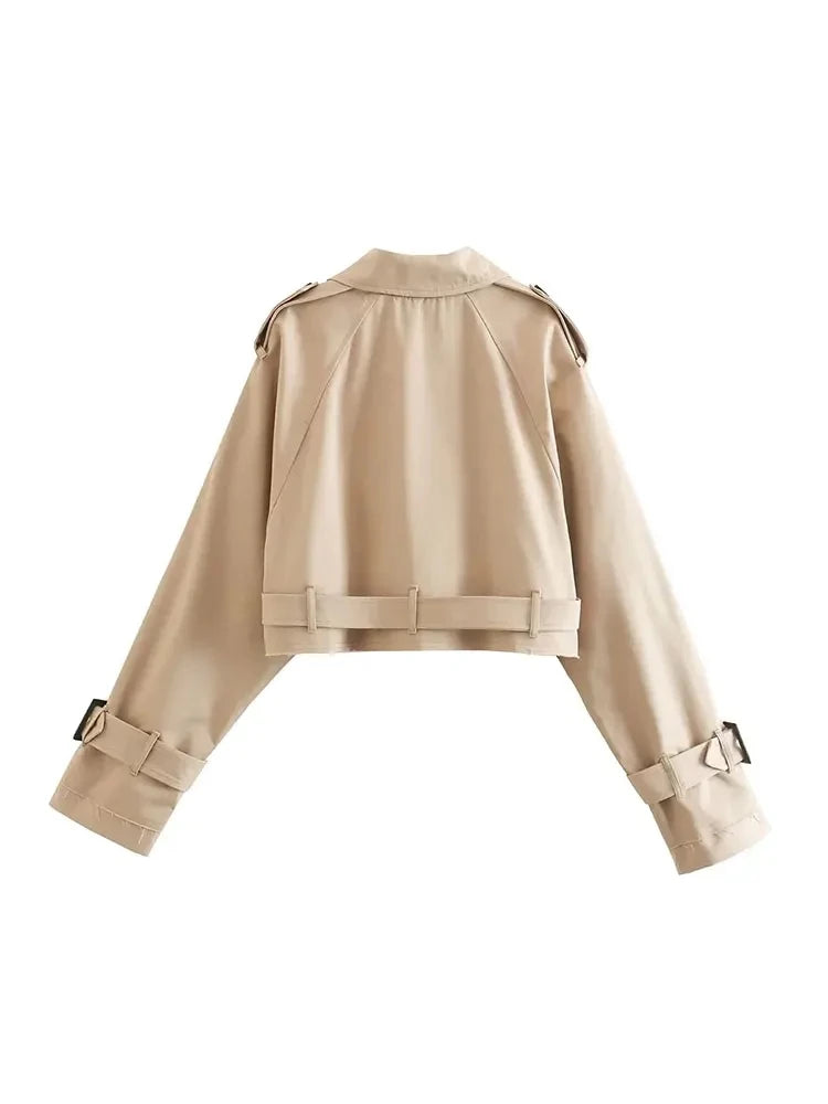 Trench court femme