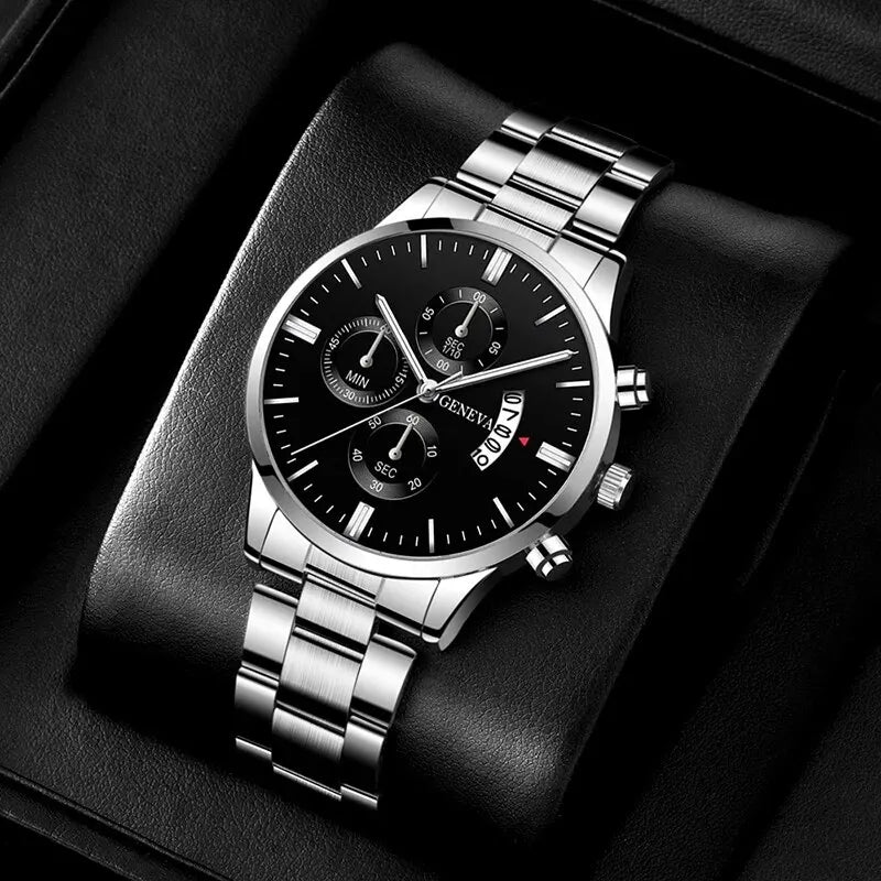 Montre + gourmette homme