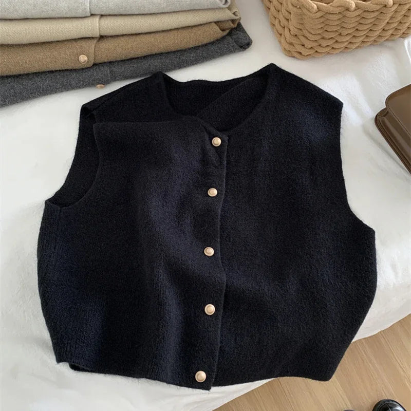 Cardigan sans manches femme