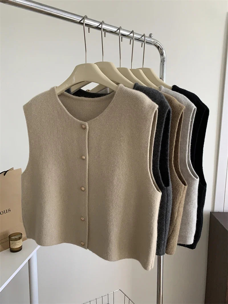 Cardigan sans manches femme