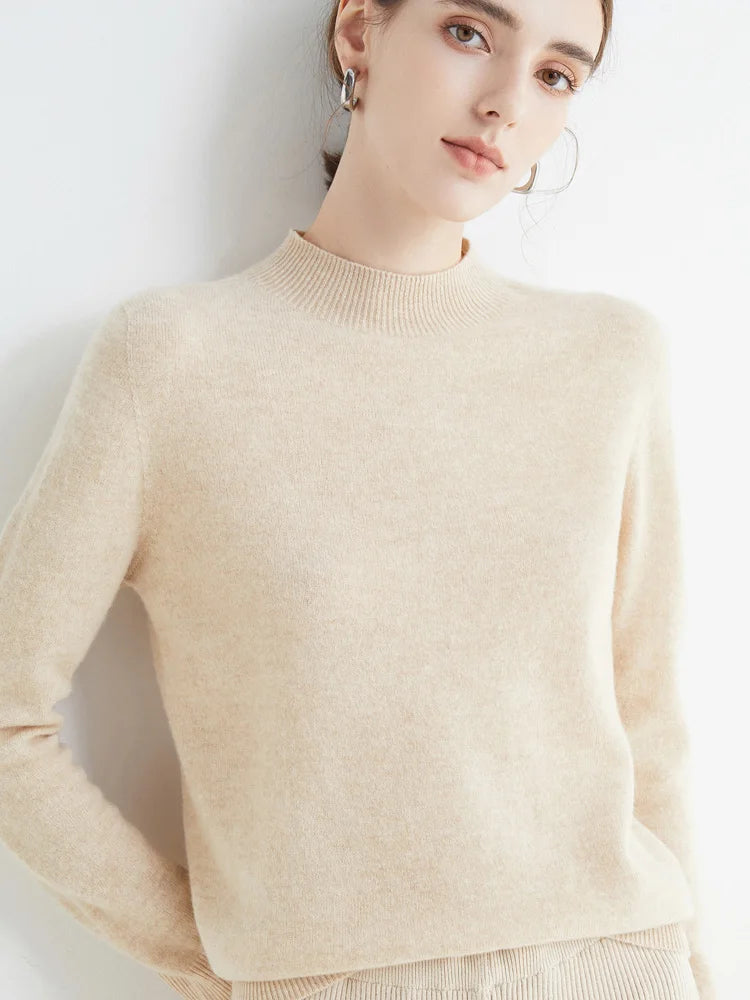 Pull femme col rond