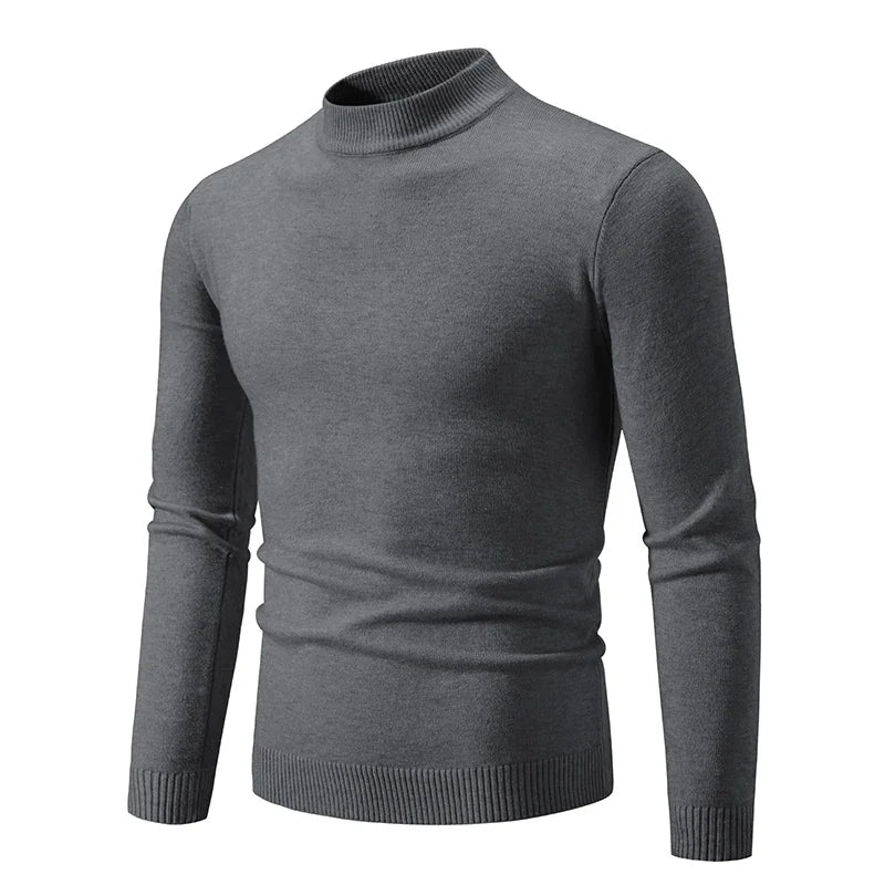 Pull col montant homme