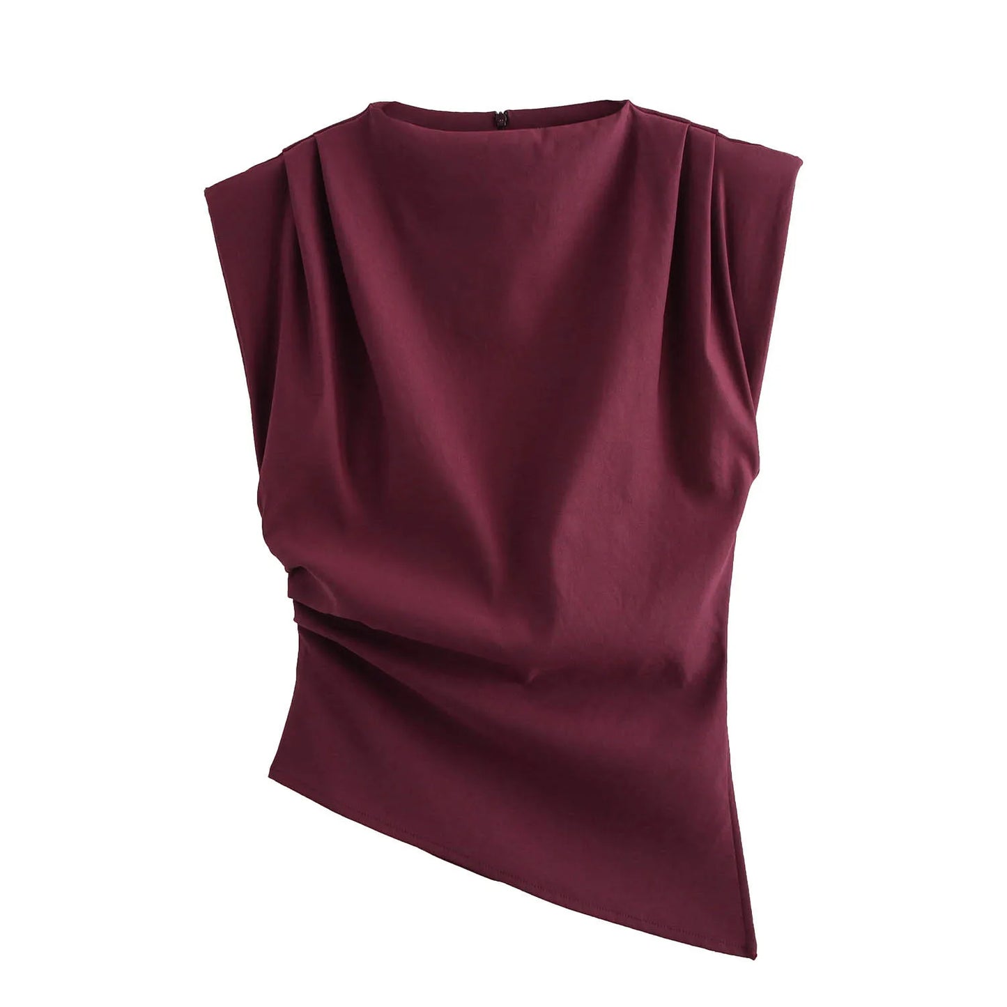 T-shirt asymétrique, élégant femme