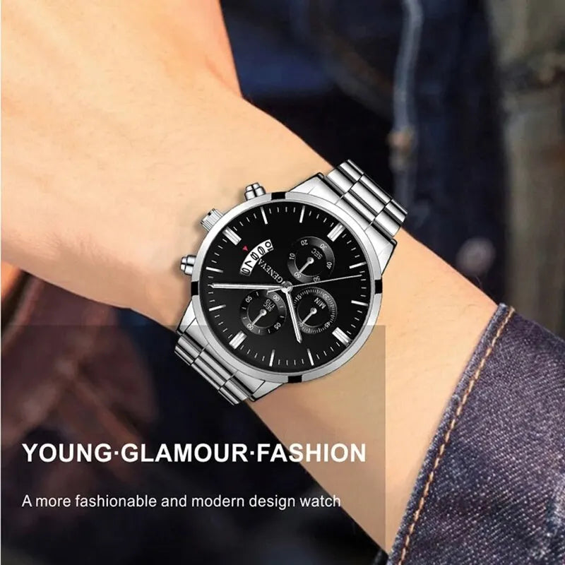 Montre + gourmette homme
