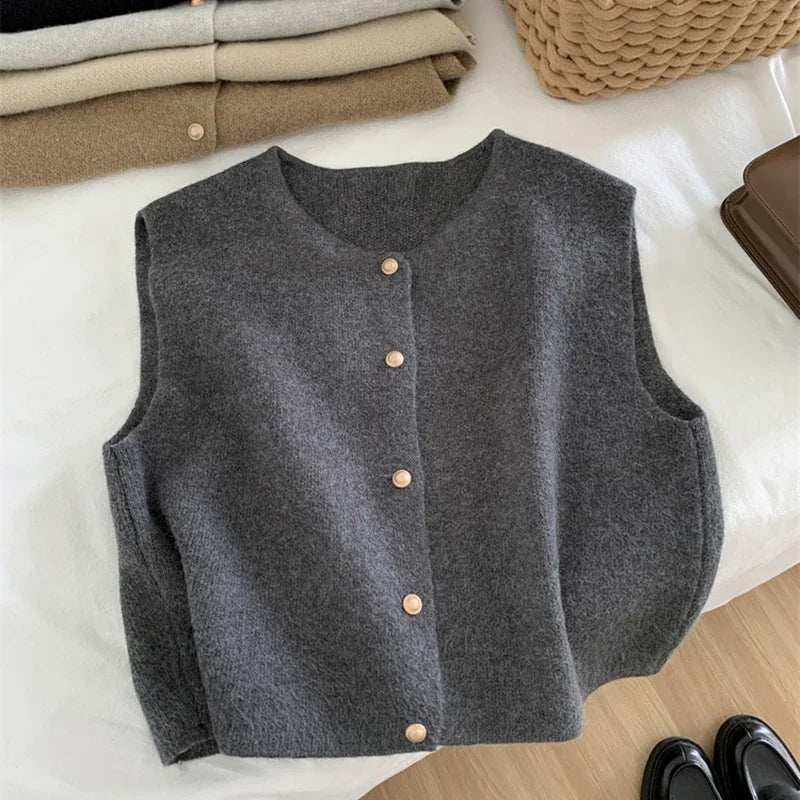 Cardigan sans manches femme