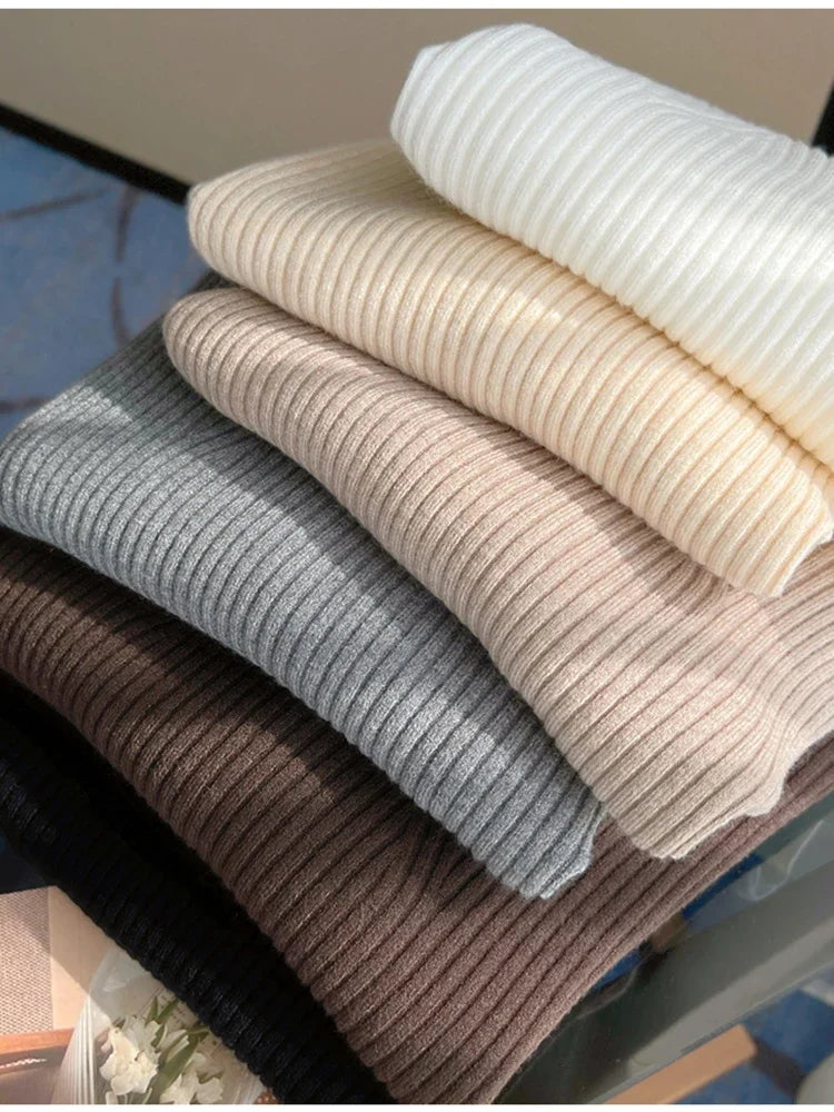Pull col V femme