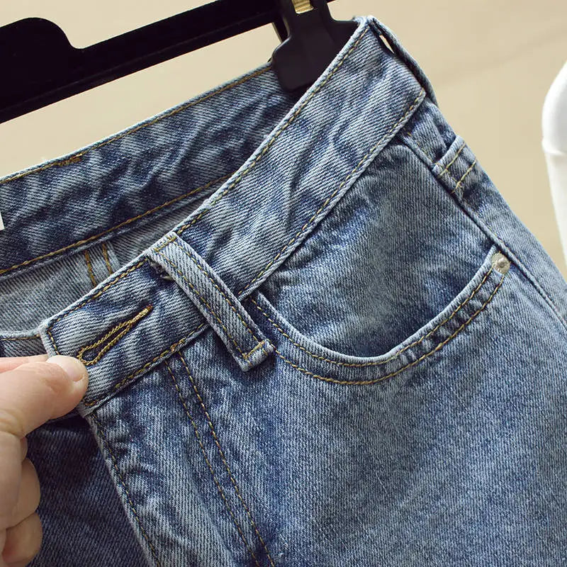 Jean femme mom déchiré