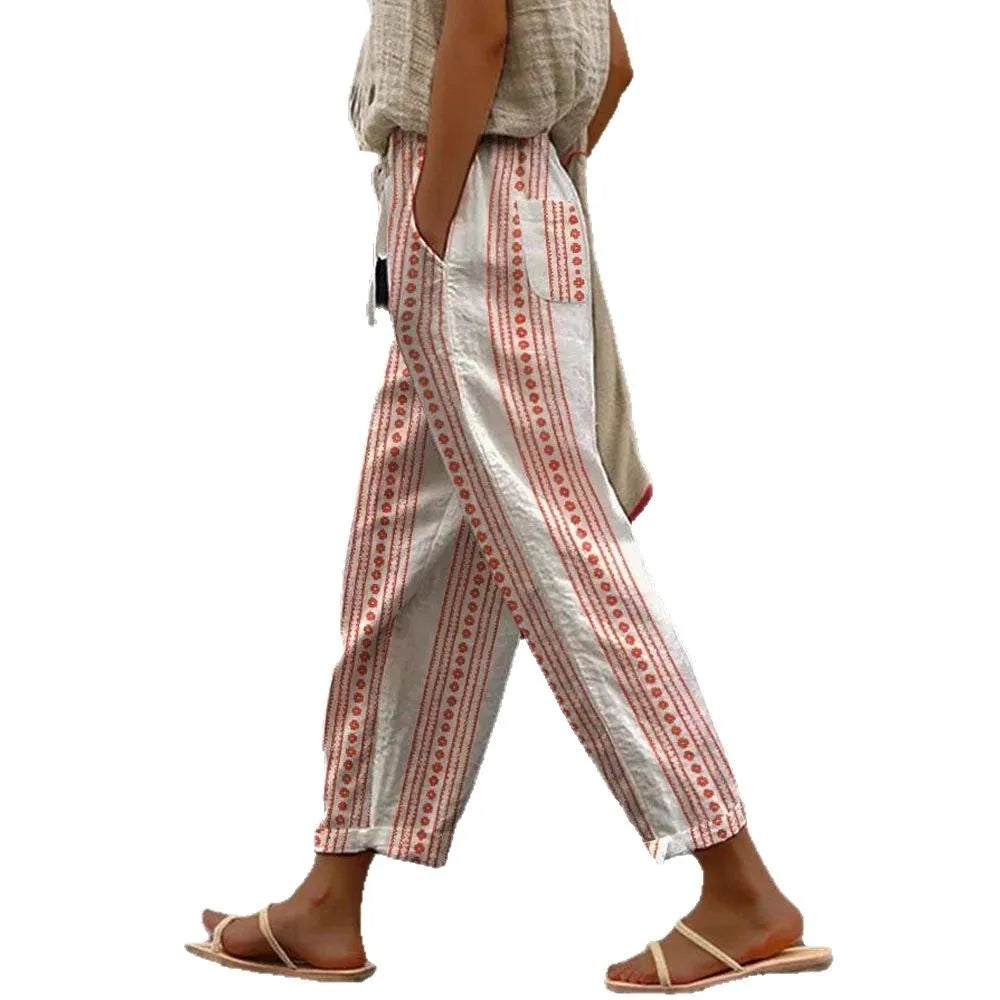 Pantalon fleuris