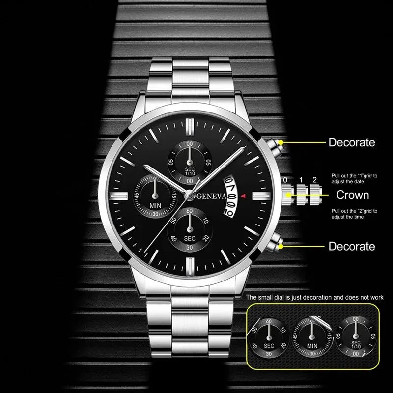 Montre + gourmette homme