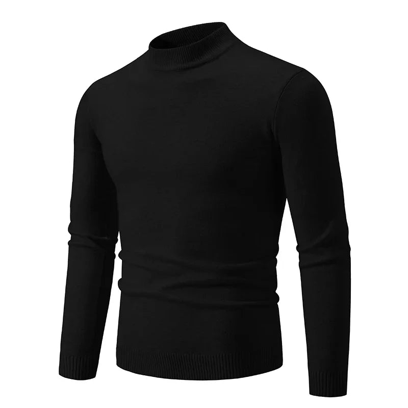 Pull col montant homme