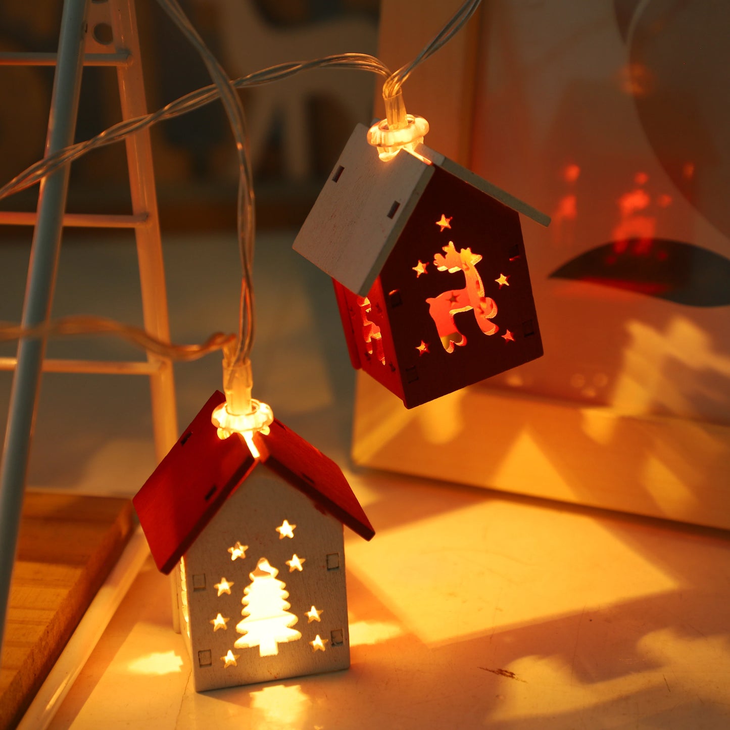 Guirlande maison de Noël