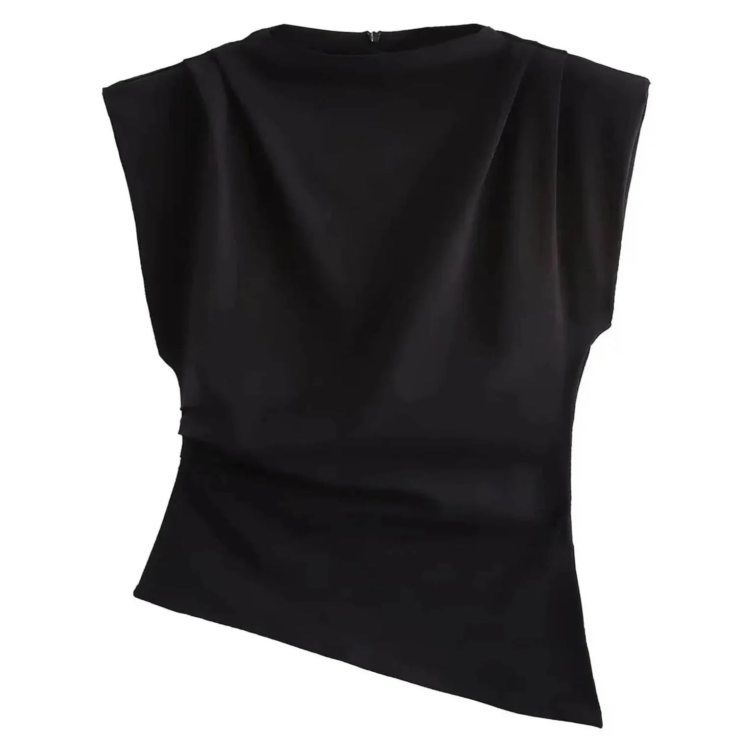 T-shirt asymétrique, élégant femme