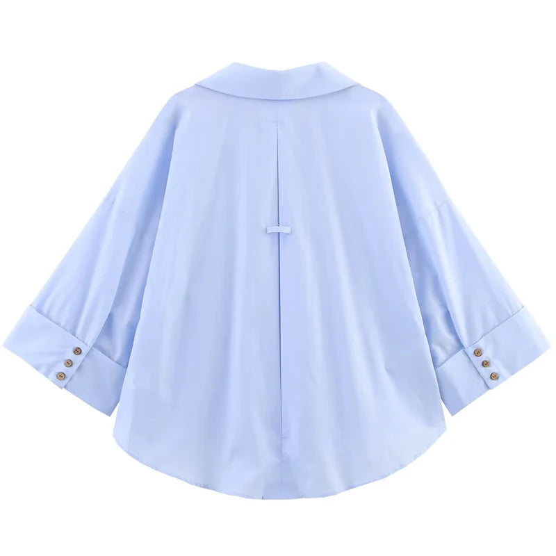 Chemise ample, courte femme