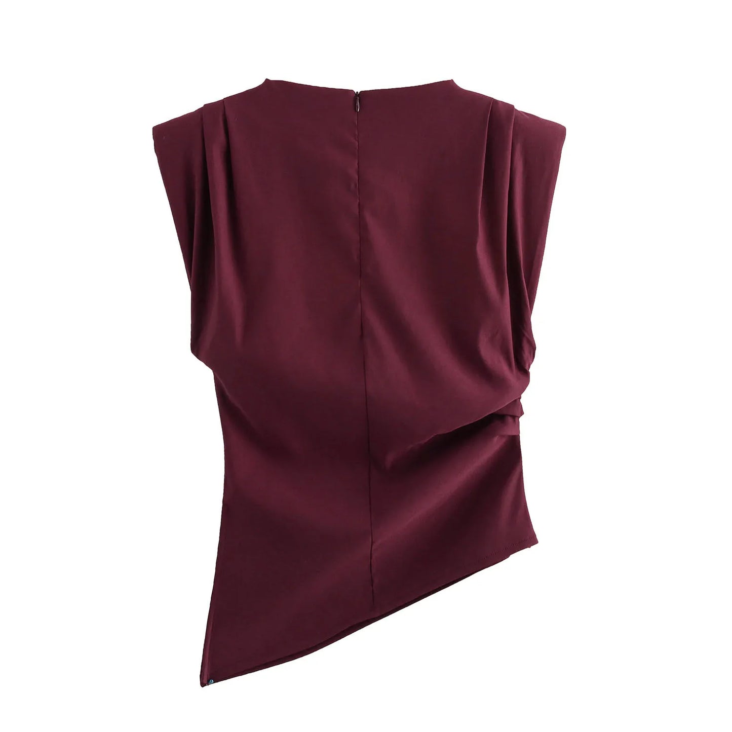 T-shirt asymétrique, élégant femme