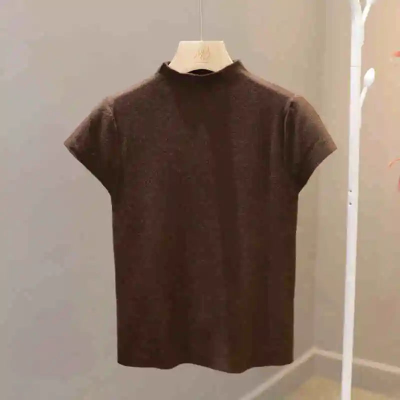T-shirt femme col rond