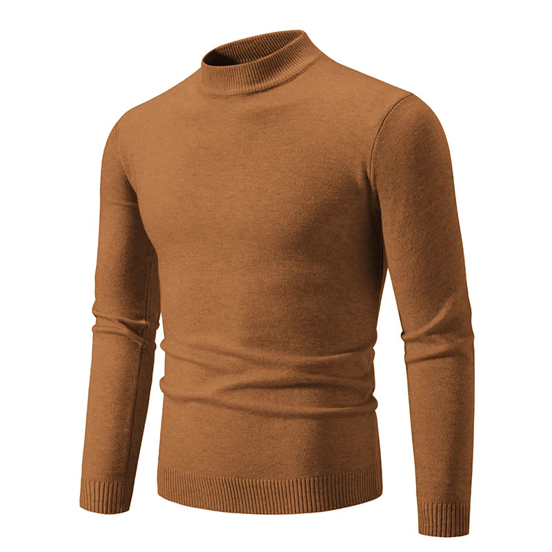 Pull col montant homme