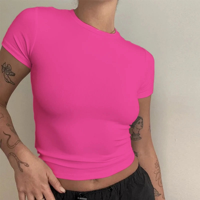 T-shirt court femme