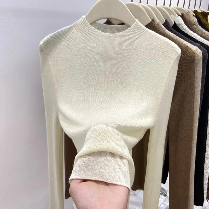 Pull col rond femme