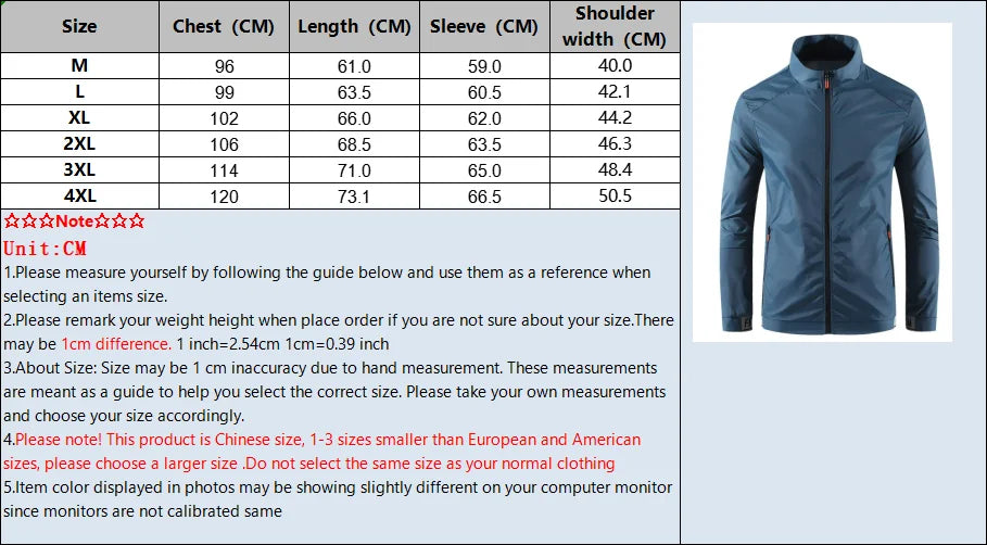 Veste imperméable homme