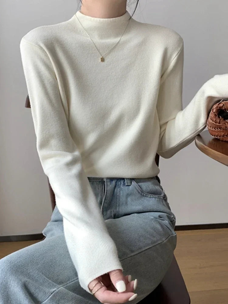 Pull col rond femme