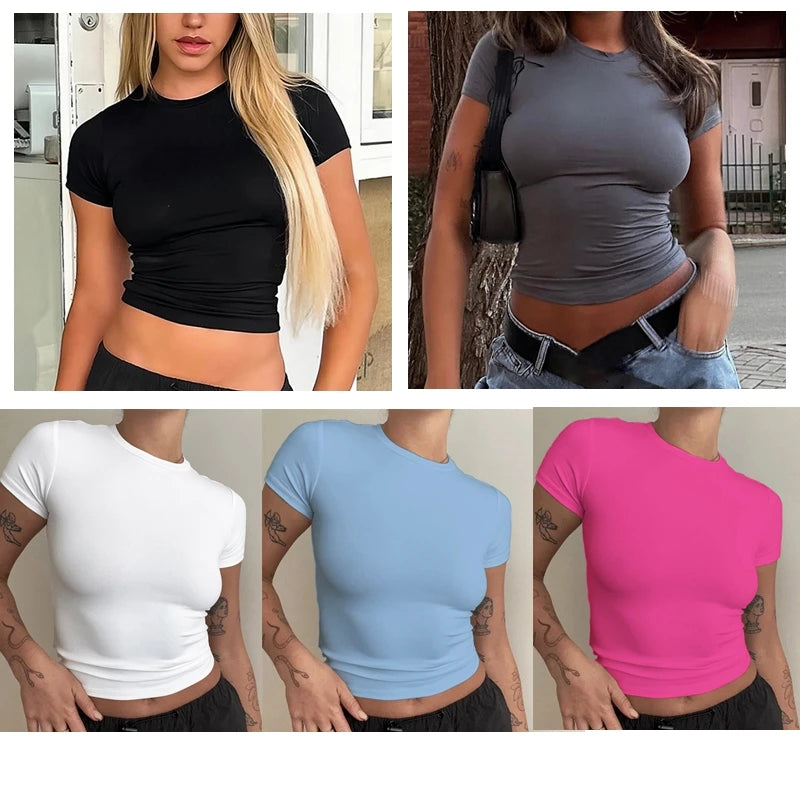 T-shirt court femme