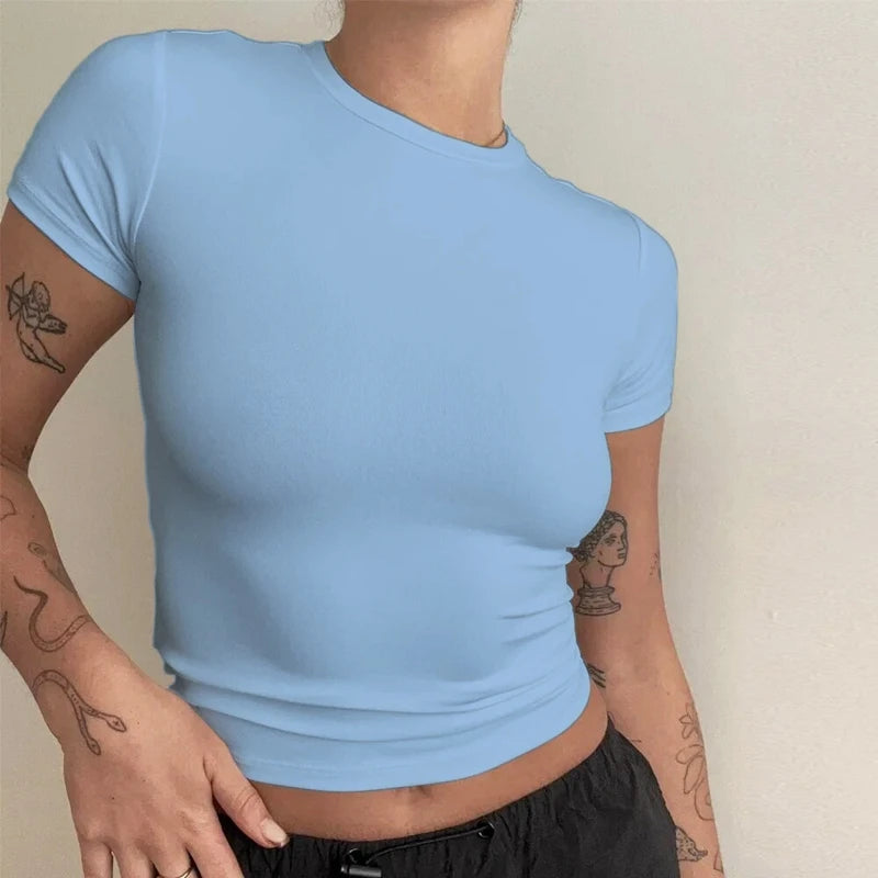 T-shirt court femme