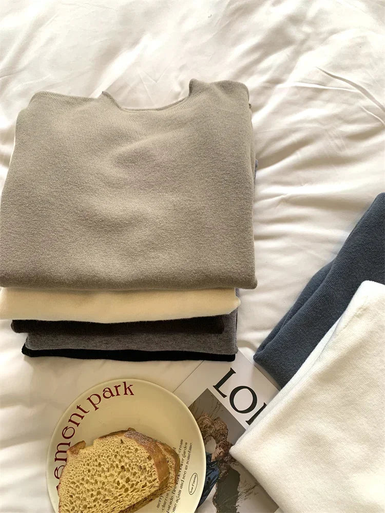 Pull col rond femme