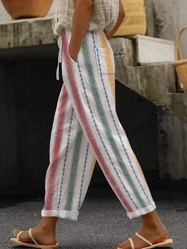 Pantalon fleuris