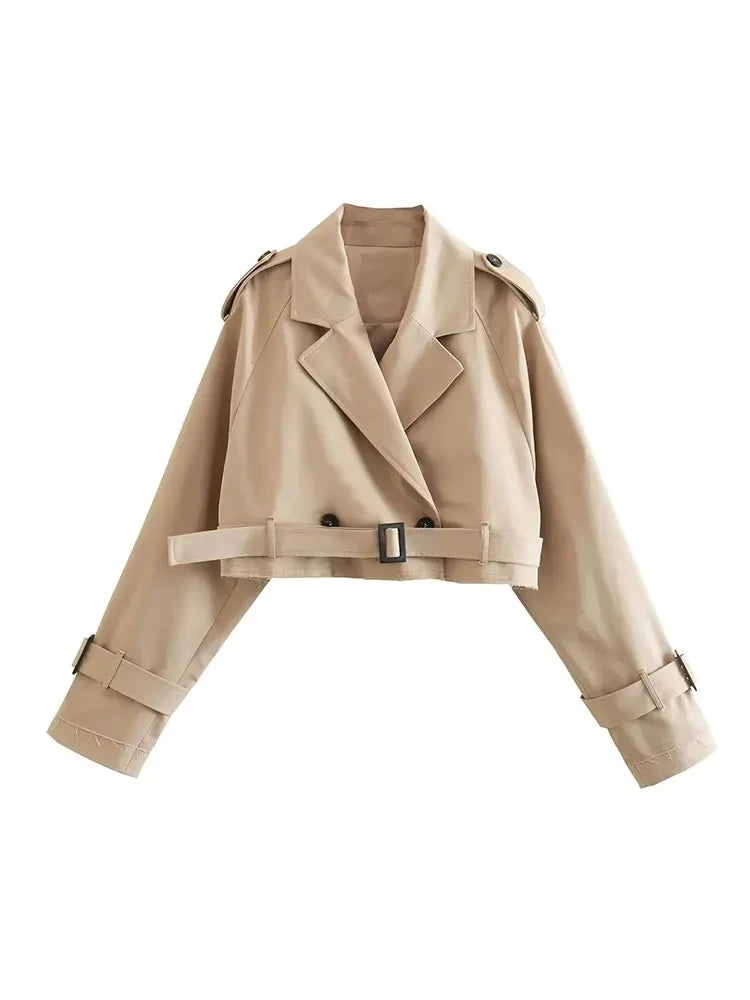 Trench court femme