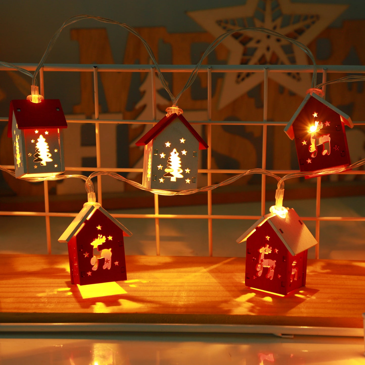Guirlande maison de Noël