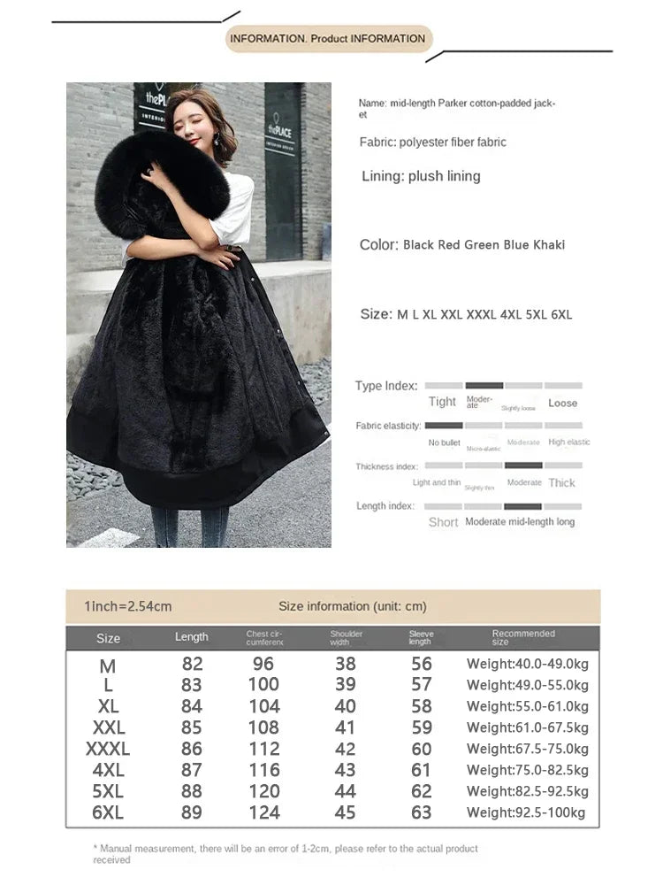 Manteau mi-long, fourrure intérieur et contour de capuche