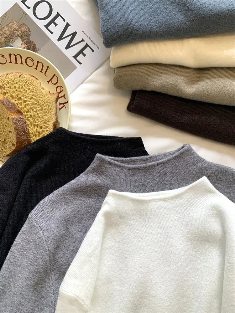 Pull col rond femme