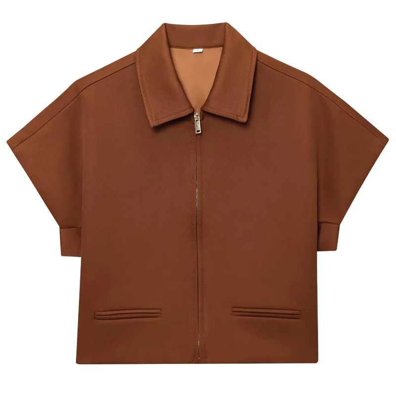 Veste court à manches courtes