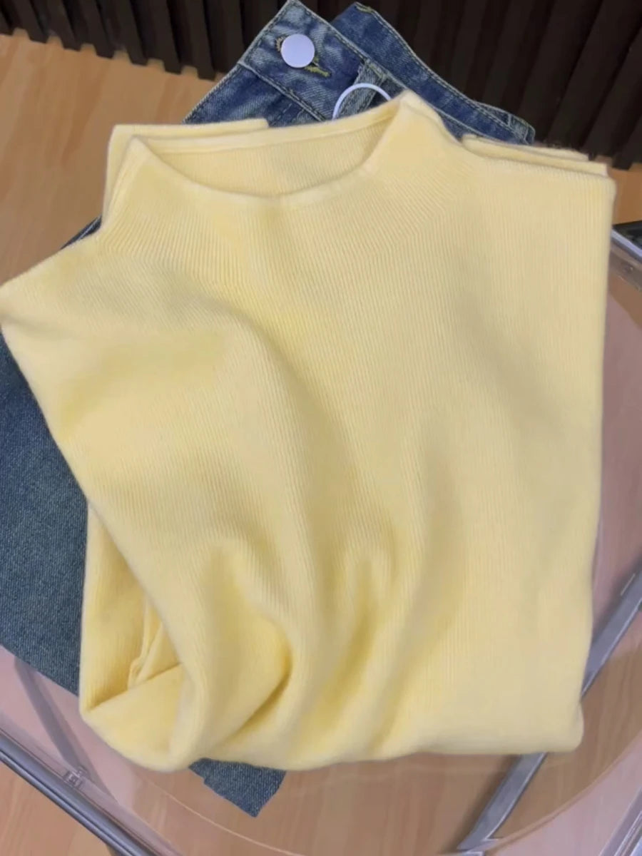 Pull col rond femme