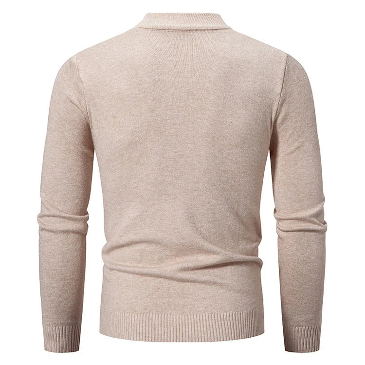 Pull col montant homme