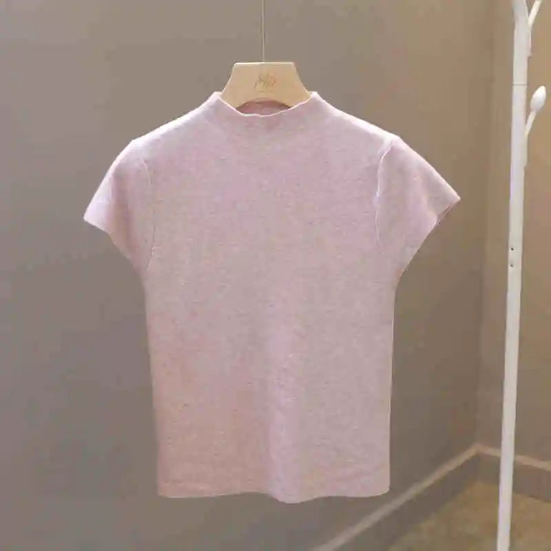 T-shirt femme col rond