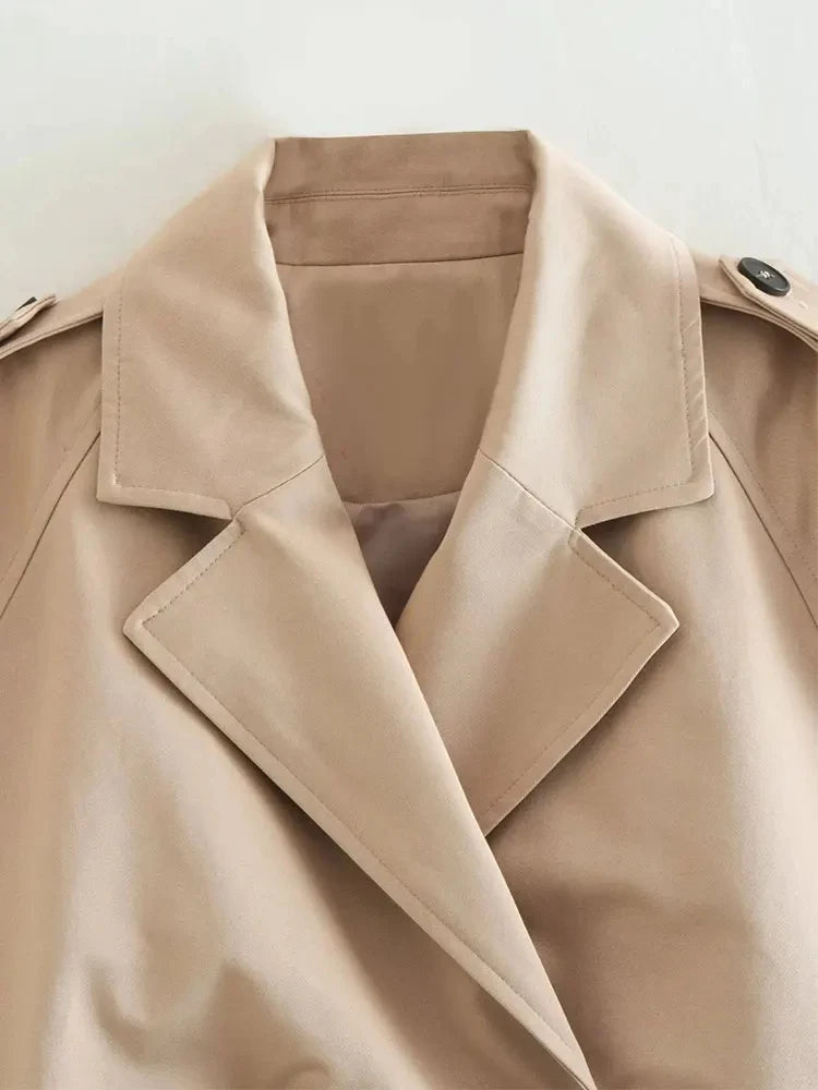 Trench court femme