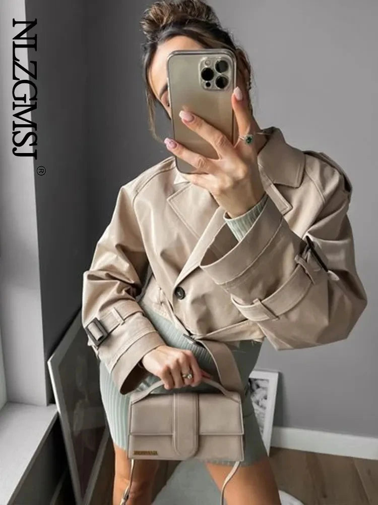 Trench court femme