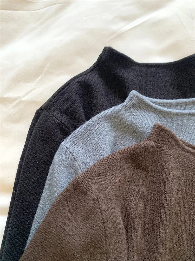 Pull col rond femme