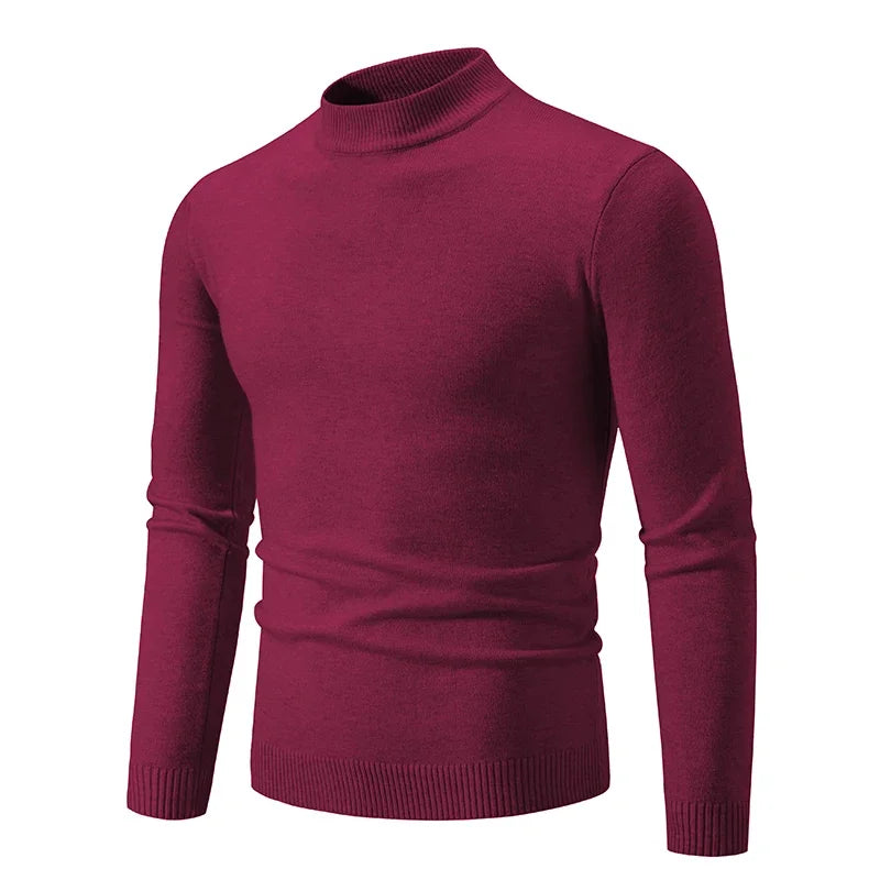 Pull col montant homme