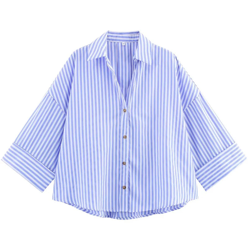 Chemise ample, courte femme
