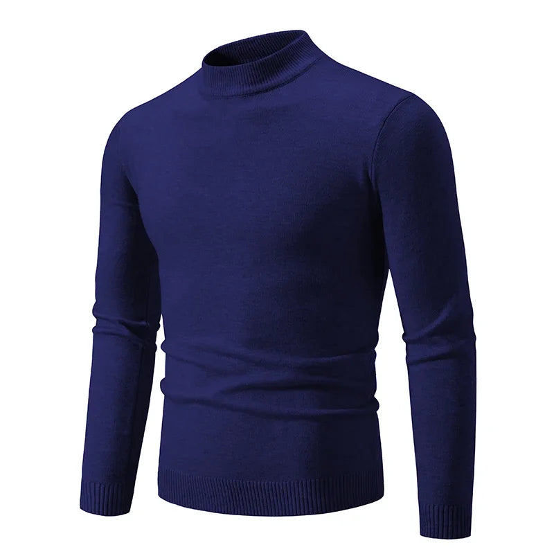 Pull col montant homme