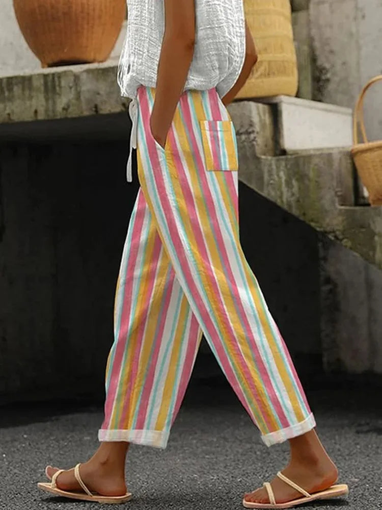 Pantalon fleuris