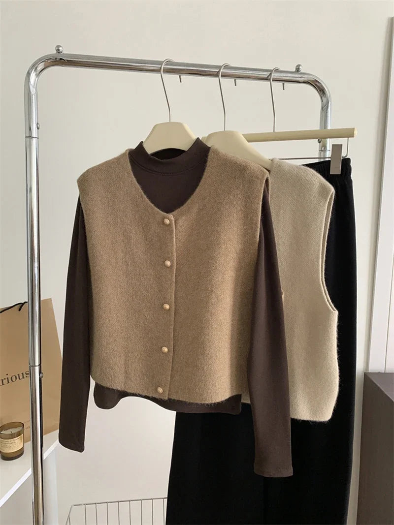 Cardigan sans manches femme