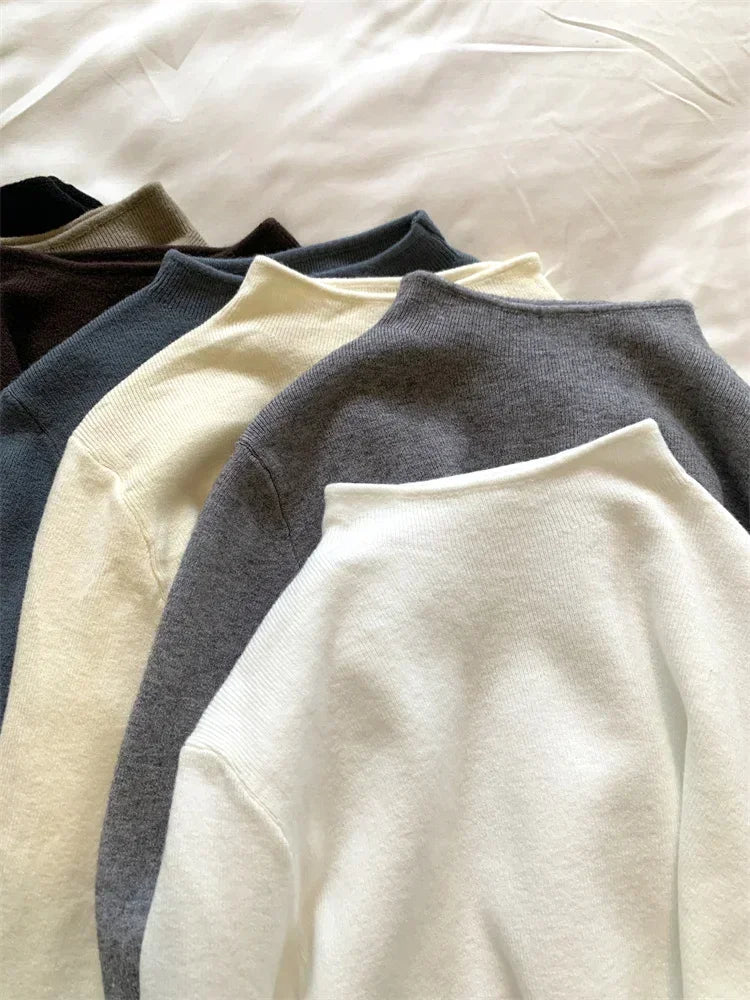 Pull col rond femme