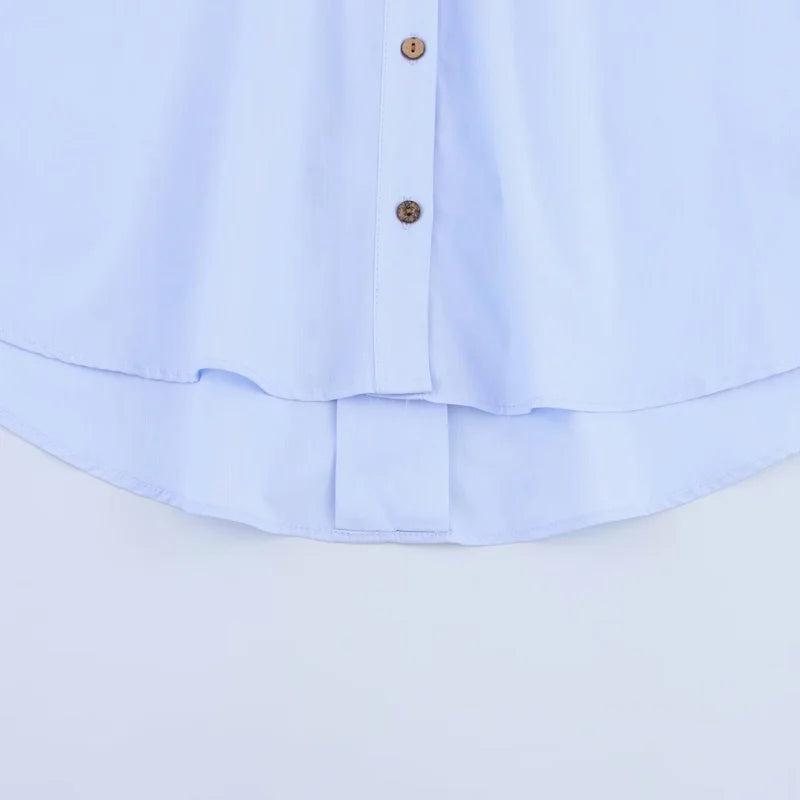 Chemise ample, courte femme