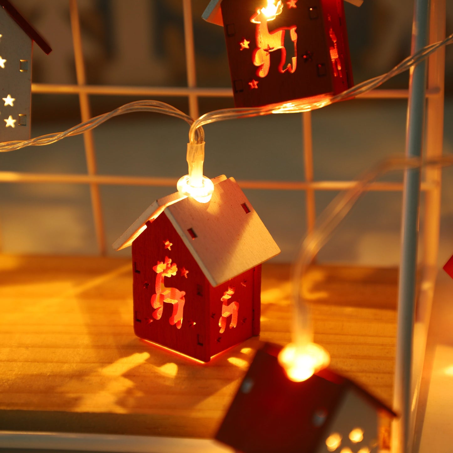 Guirlande maison de Noël